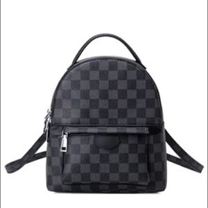 Checkered backpack. New.